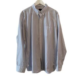J Crew Men's Button Down Pinstripe Dress Shirt Size XL